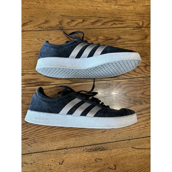 PRE-OWNED Adidas Ortholite F oat Mens Low Top Size 10 Black/White - Picture 3 of 7